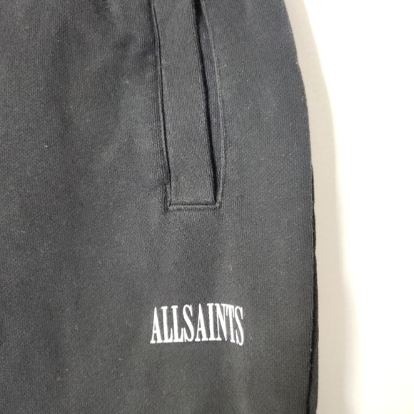 ALL SAINTS Alden Relaxed Cuffed Sweatpants In Black Size  S - Picture 7 of 16